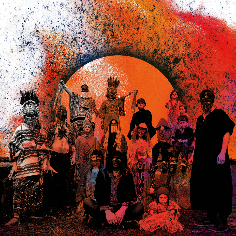 La copertina del disco ritrare la famiglia alargata dei Goat in piedi o seduta su un terreno. Indossano tutti dei vestiti freak, delle tuniche, cose così. Gli adulti indossano tutti delle maschere. Ci sono anche diversi bambini, alcuni mascherati e altri no. Dietro di loro c'è un sole. La scena è colorata di arancione, bianco e rosso